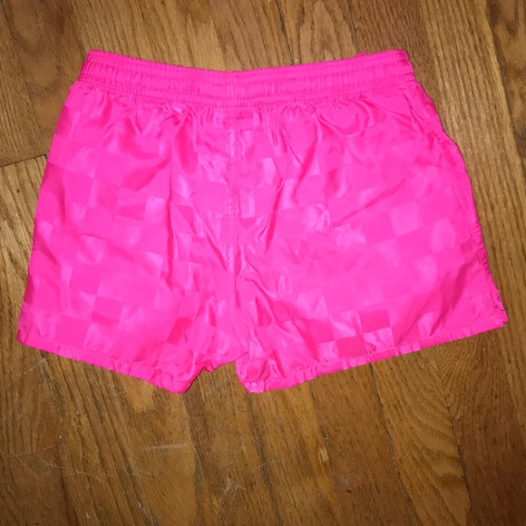 Umbro Youth Rio Check Shorts, Pink Punch - Picture 2 of 4